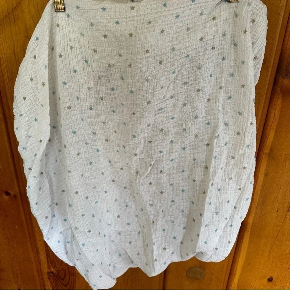 Aden + Anais Muslin Crib Sheet Star Print Neutral Baby Cotton Breathable